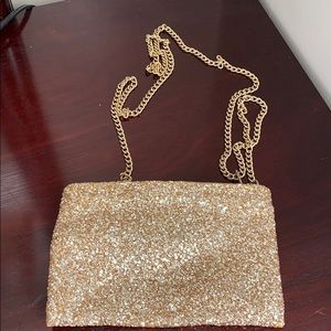 J. Crew Bedazzled Hand Bag with Chain